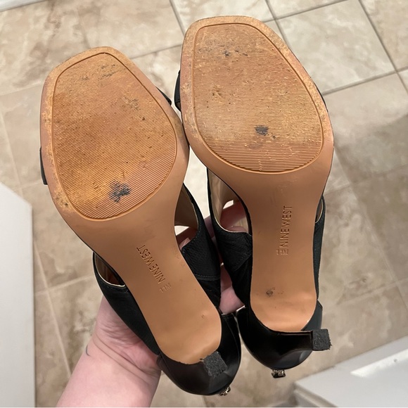 Nine West Kiralee black gladiator heels 11 / 12 - Picture 6 of 12